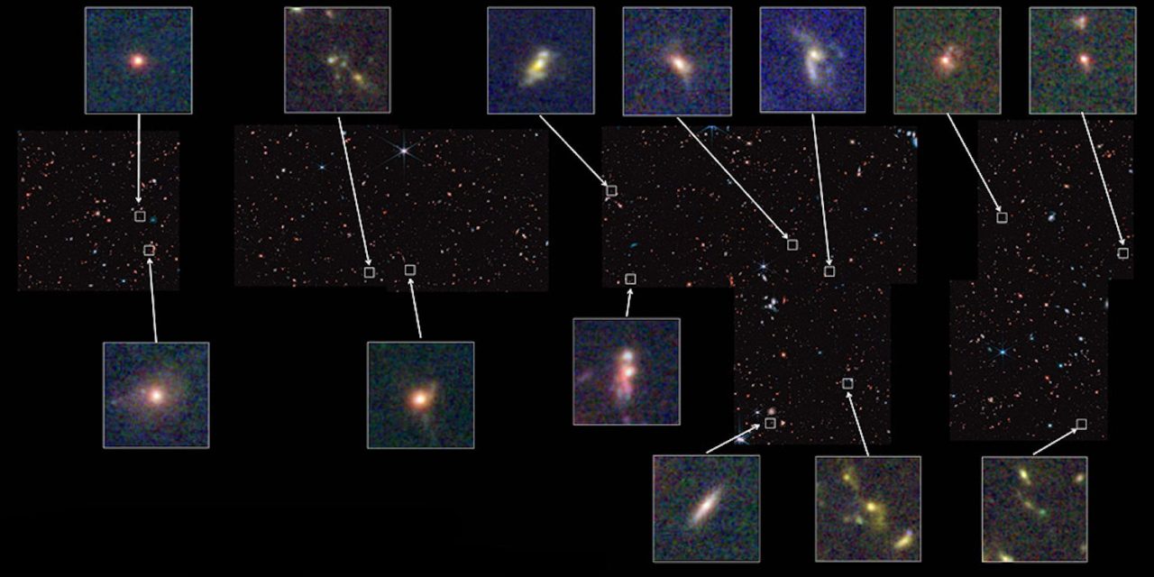 Webb rivela galassie più eterogenee e mature nell’universo primordiale