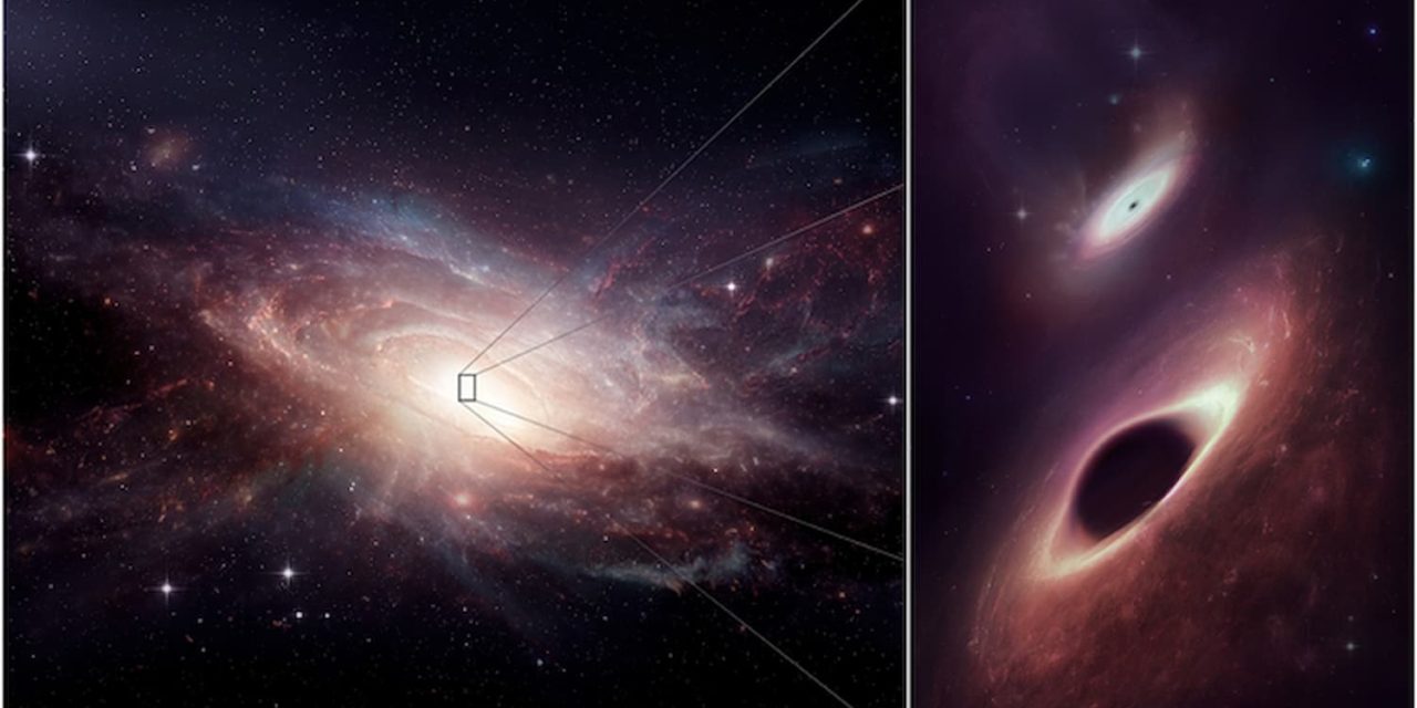 Due buchi neri supermassicci prossimi allo scontro