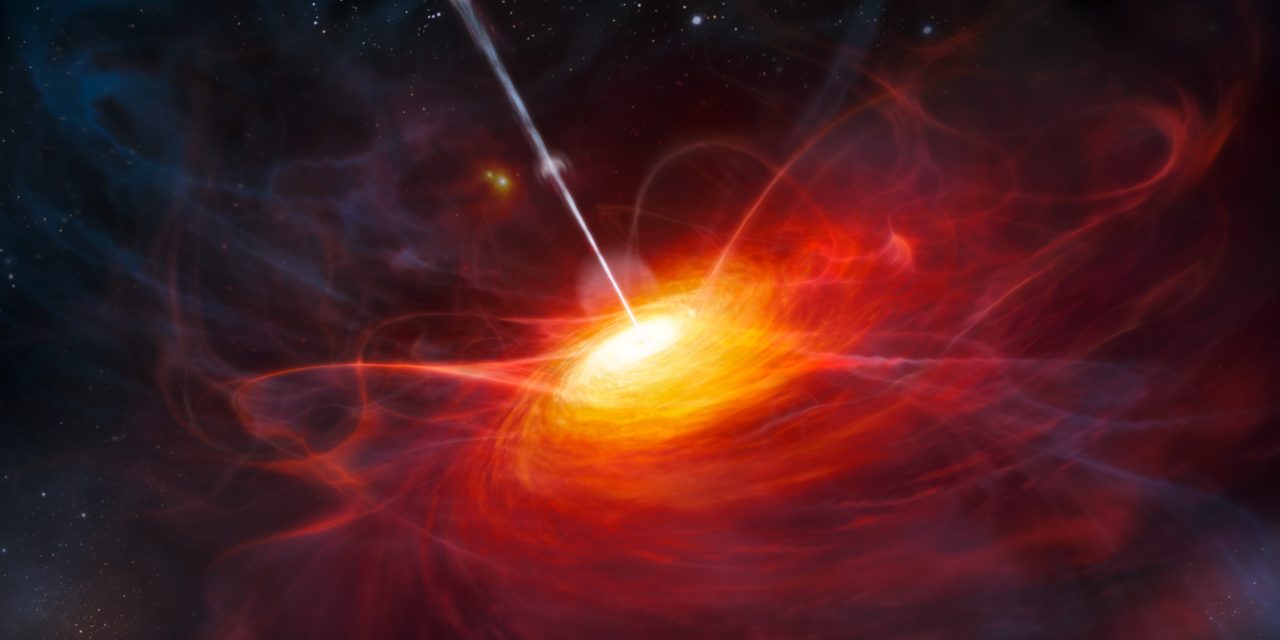 Immortalato un quasar da record