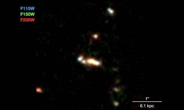 Webb svela il progenitore di una galassia massiccia nell’universo primordiale