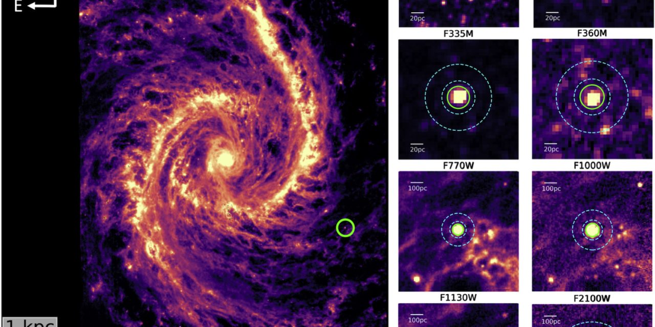 Dal Webb l’esplosione che spiega la chimica del cosmo