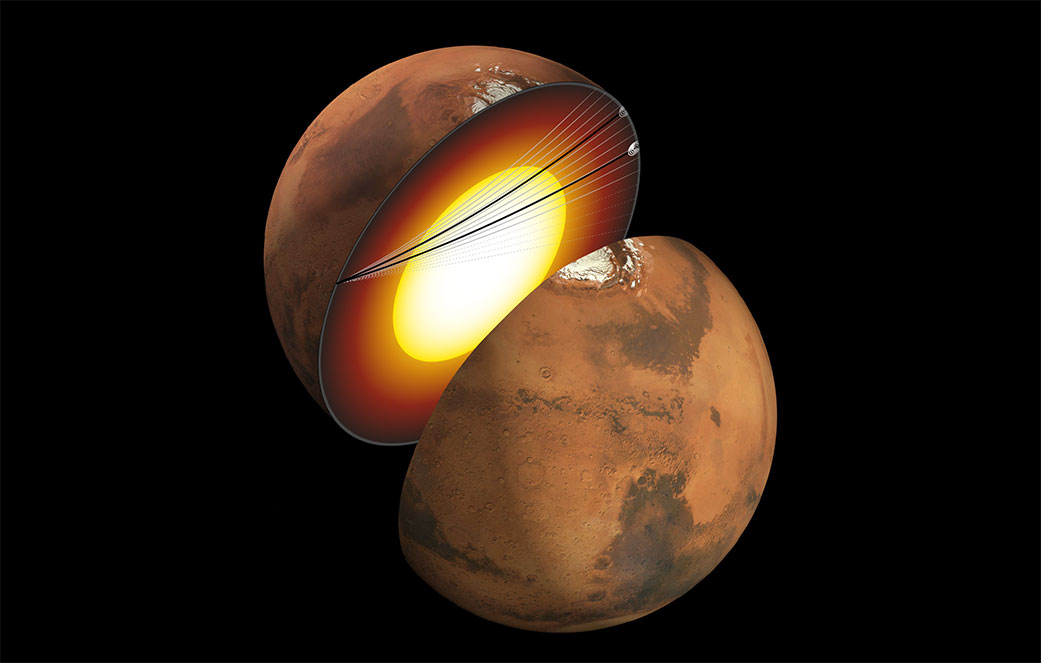 Nei dati di InSight l’identikit del ‘cuore’ di Marte