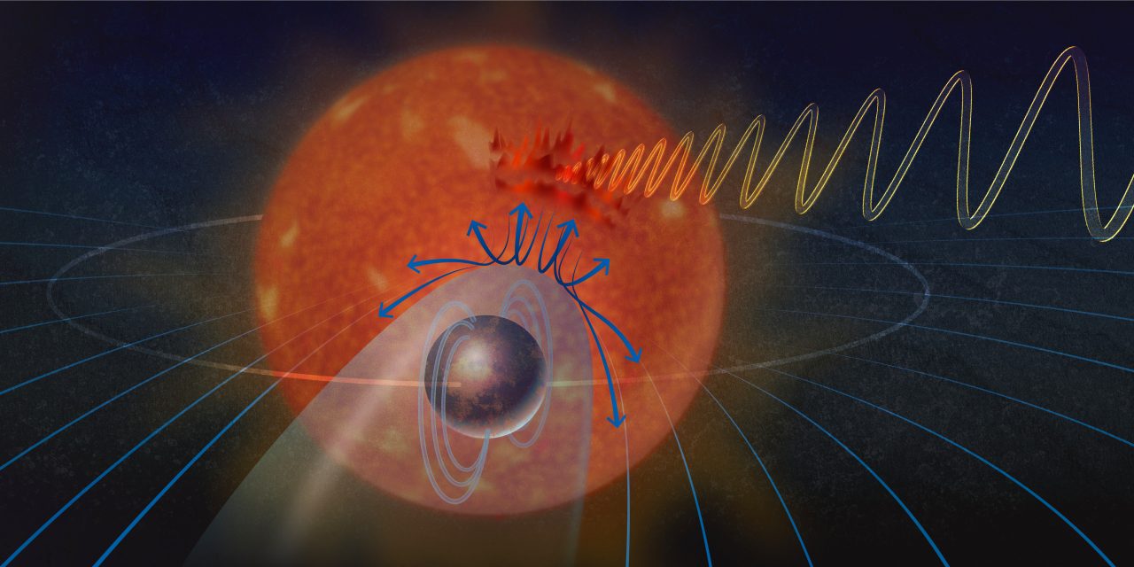 Possibile campo magnetico per un esopianeta terrestre