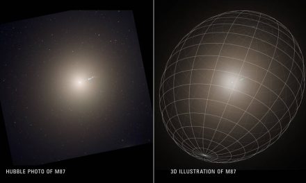 M87 galassia gigante immortalata in 3D