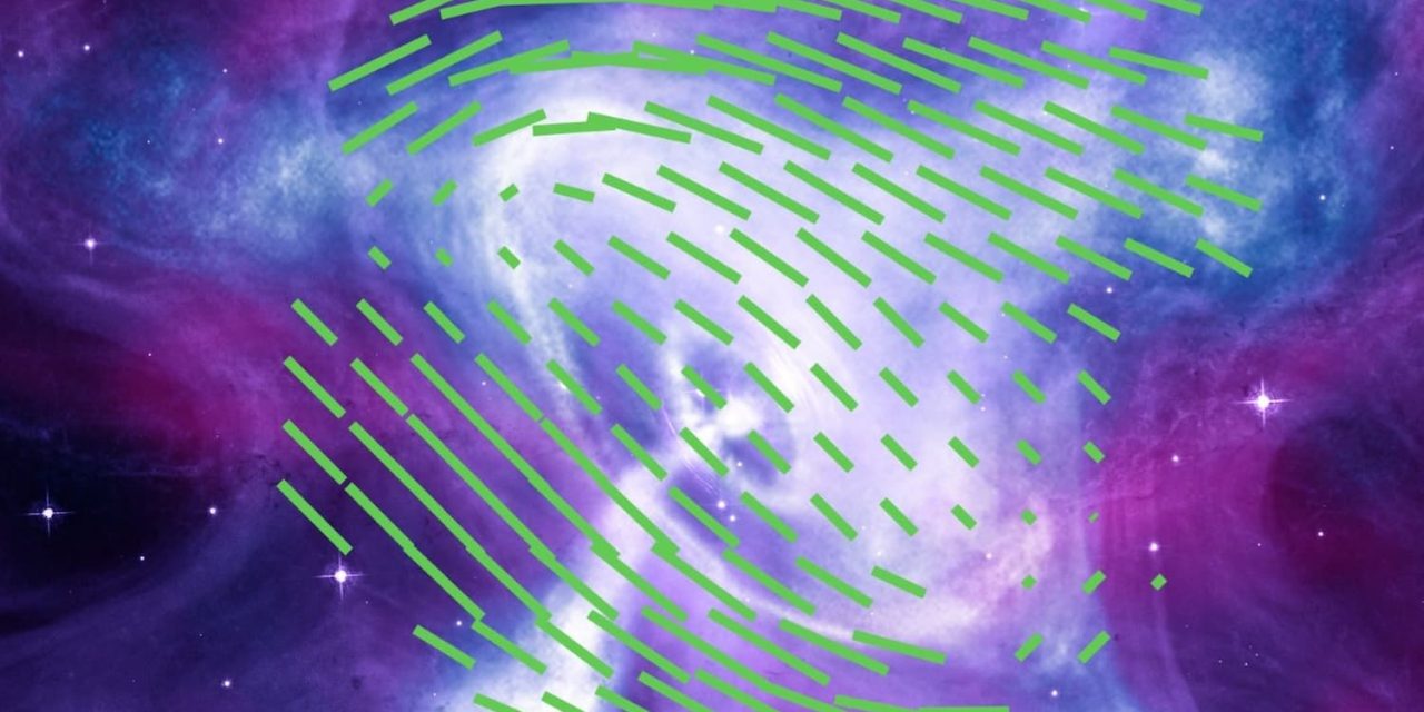 Mappato dallo spazio il campo magnetico della Nebulosa del Granchio