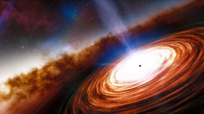 Un quasar da 100mila miliardi di Soli