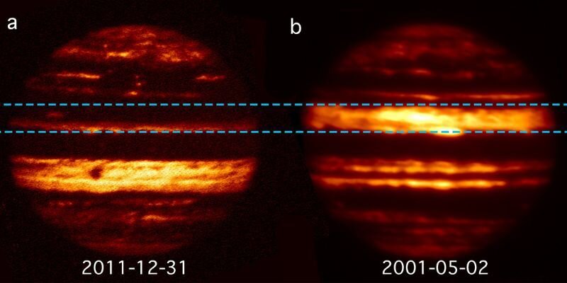 I colori di Giove, il magnetismo spiegherebbe il loro mutamento