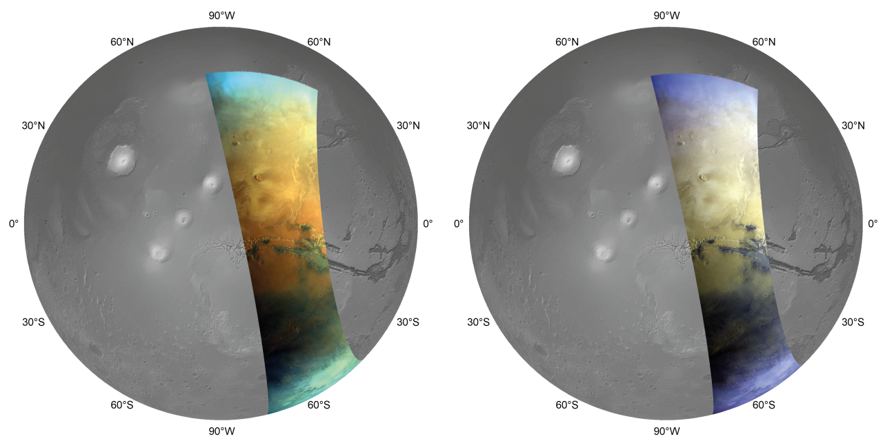 Mars Express a vent’anni dal lancio: la scienza a colori di Marte