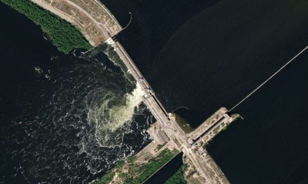 Dall’orbita terrestre il crollo della diga di Kakhovka