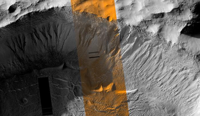 Solchi su Marte scolpiti da ‘recente’ ghiaccio sciolto