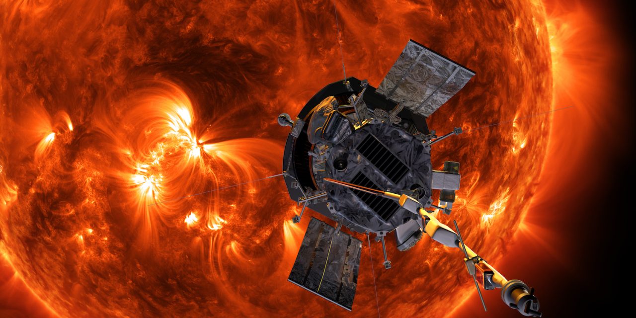 Parker immersa nel vento solare