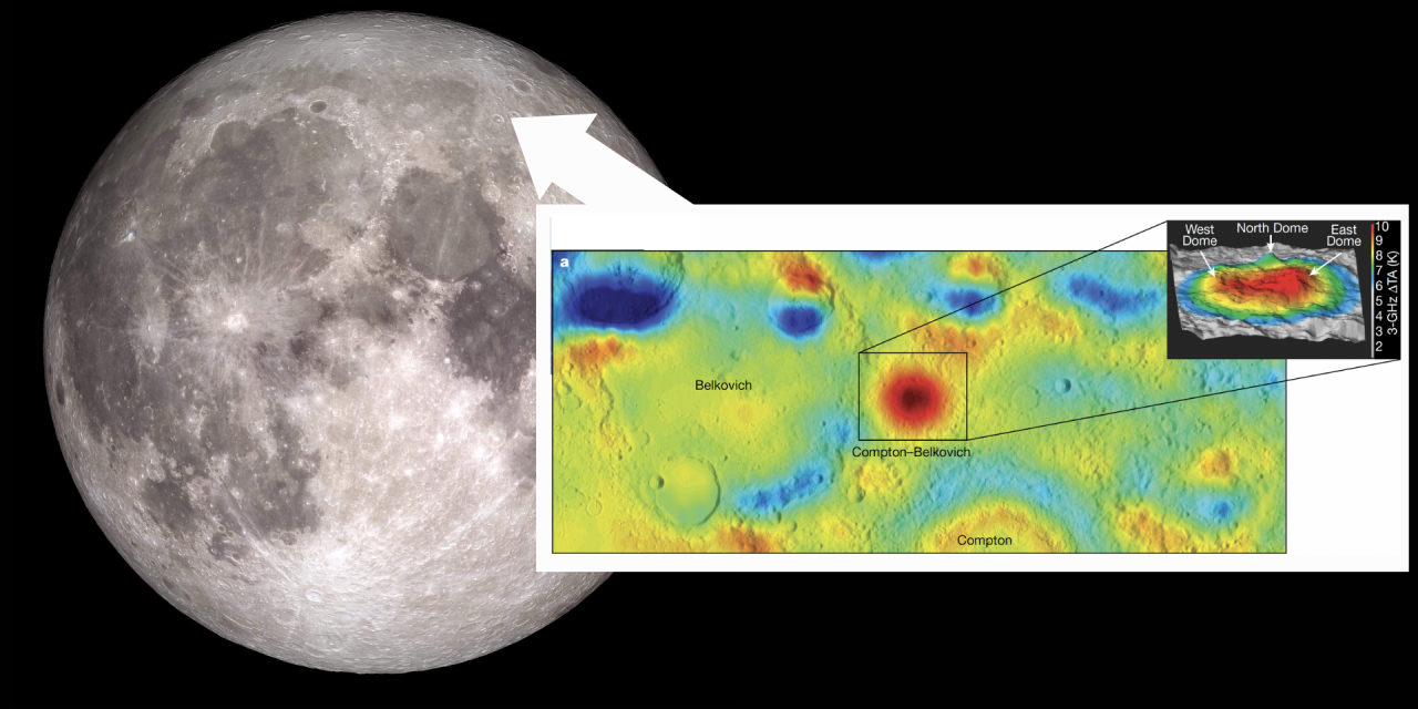 Un ‘cuore’ di granito per la Luna