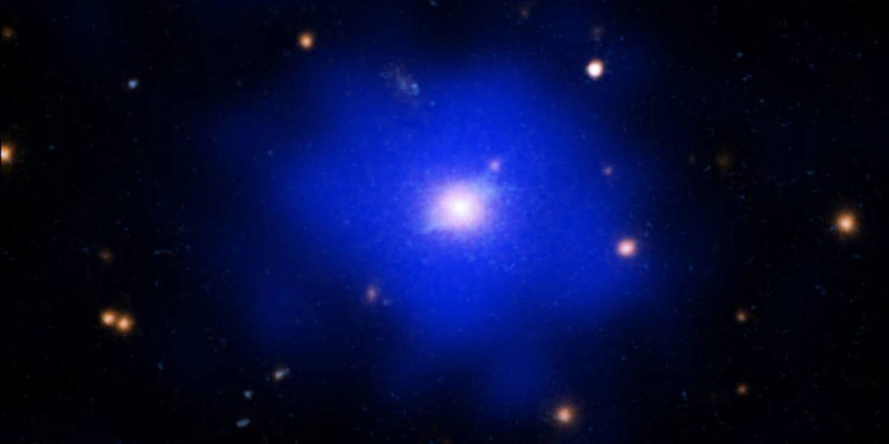 Una galassia tranquilla e lontana per Chandra