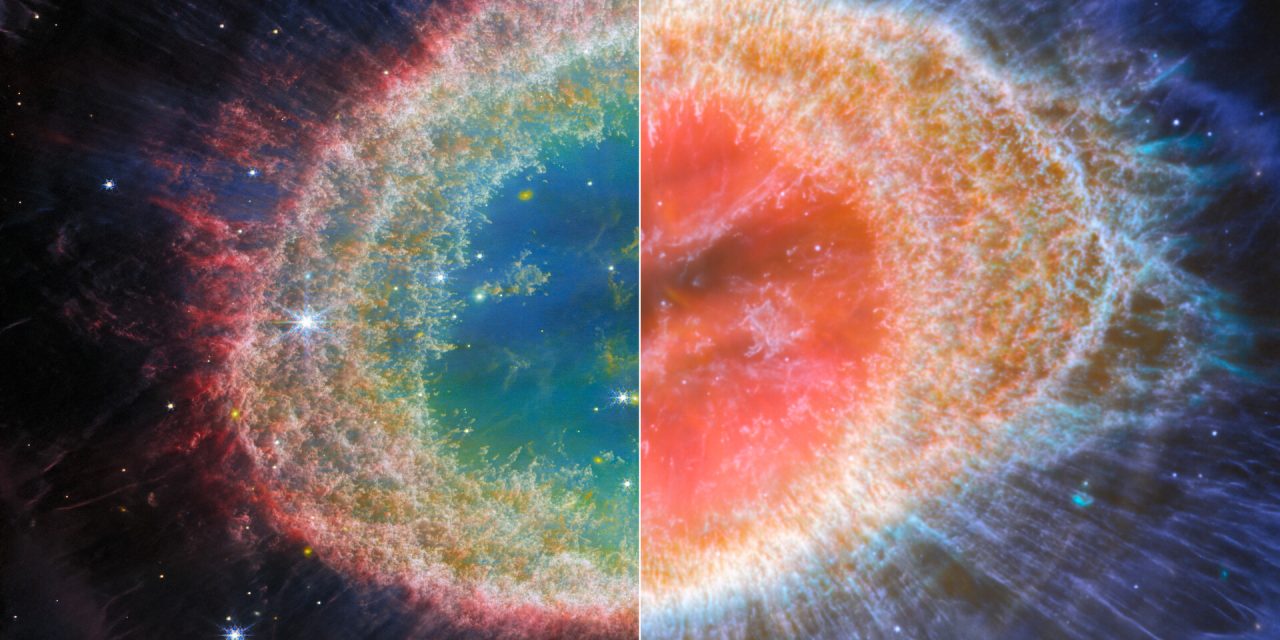 Webb mostra dettagli unici della Nebulosa Anello