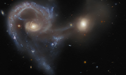 Hubble documenta un ‘tamponamento’ galattico
