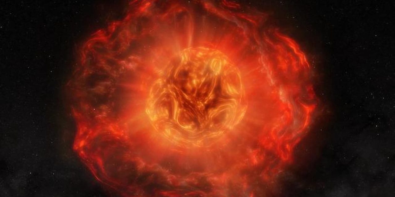 Una supernova massiccia perde peso