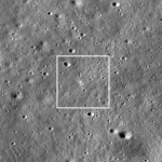 Il sito di allunaggio di Chandrayaan-3 visto dall’orbita lunare