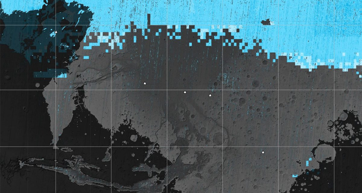 Marte, una mappatura per ‘stanare’ il ghiaccio