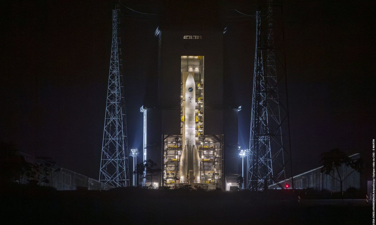 Prova bagnata in notturna per Ariane 6