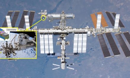 Elettroni e positroni cosmici con energie senza precedenti misurati dall’esperimento Calet sulla Iss