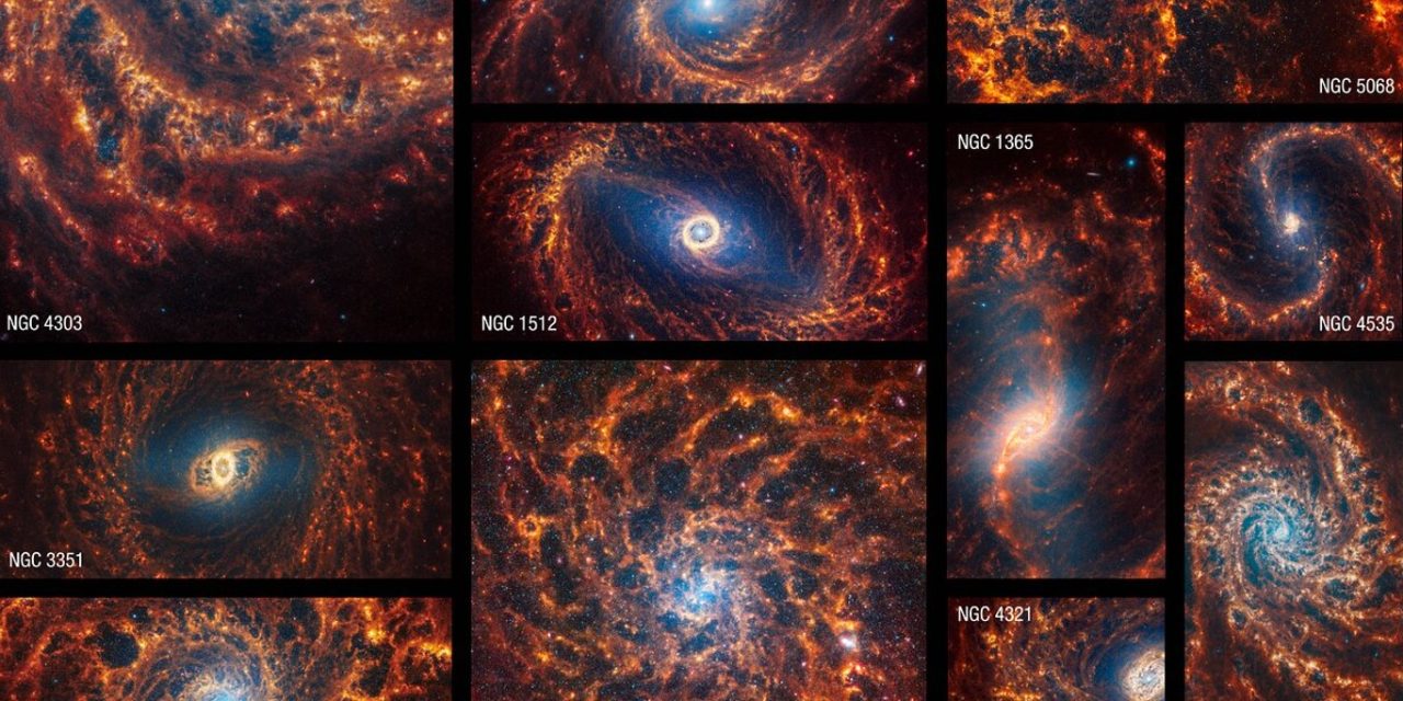 Un book fotografico per le galassie a spirale