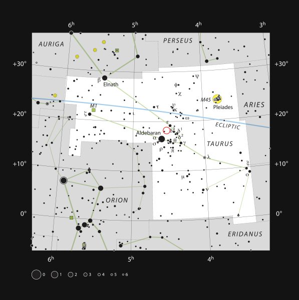 HL Tauri nella Costellazione del Toro