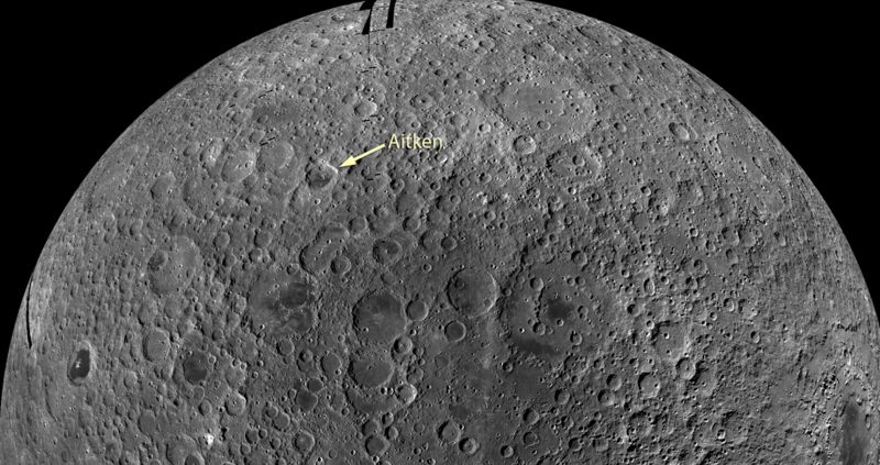 Il cratere Spa sul lato nascosto della Luna