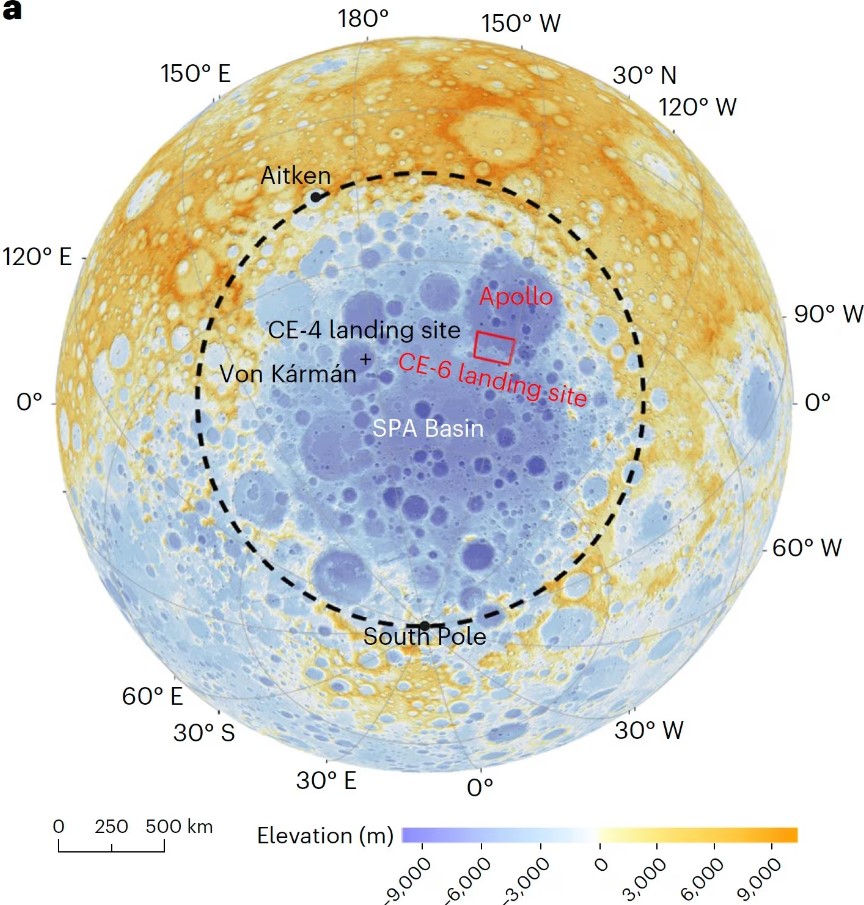 Mappa del lato nascosto della Luna