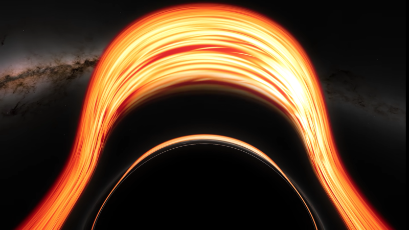 Una nuova simulazione Nasa mostra cosa succede se si supera lÔÇÖorizzonte degli eventi di un buco nero supermassiccio