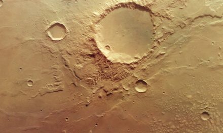 Resti di uno specchio d’acqua dal più grande lago di Marte