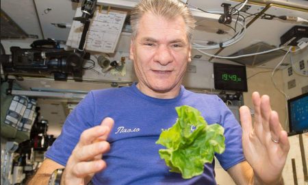 A cena nello spazio con Paolo Nespoli