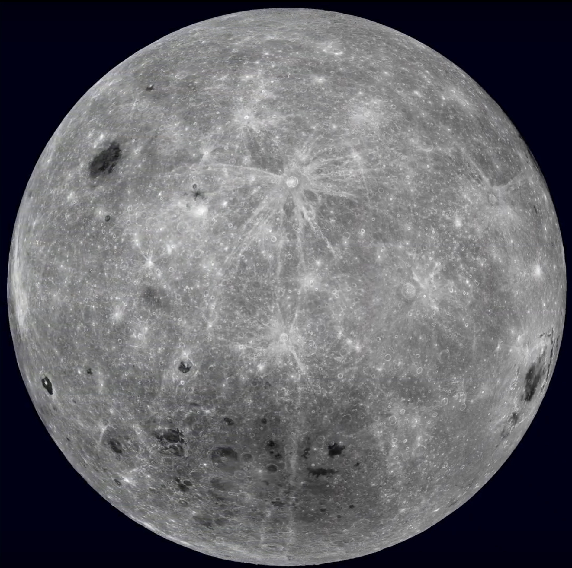 Il lato nascosto della Luna visto dalla sonda Lro della Nasa 