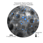 Luna, nuovi possibili depositi di ghiaccio d’acqua