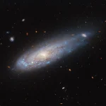 La galassia “cannone” vista da Hubble