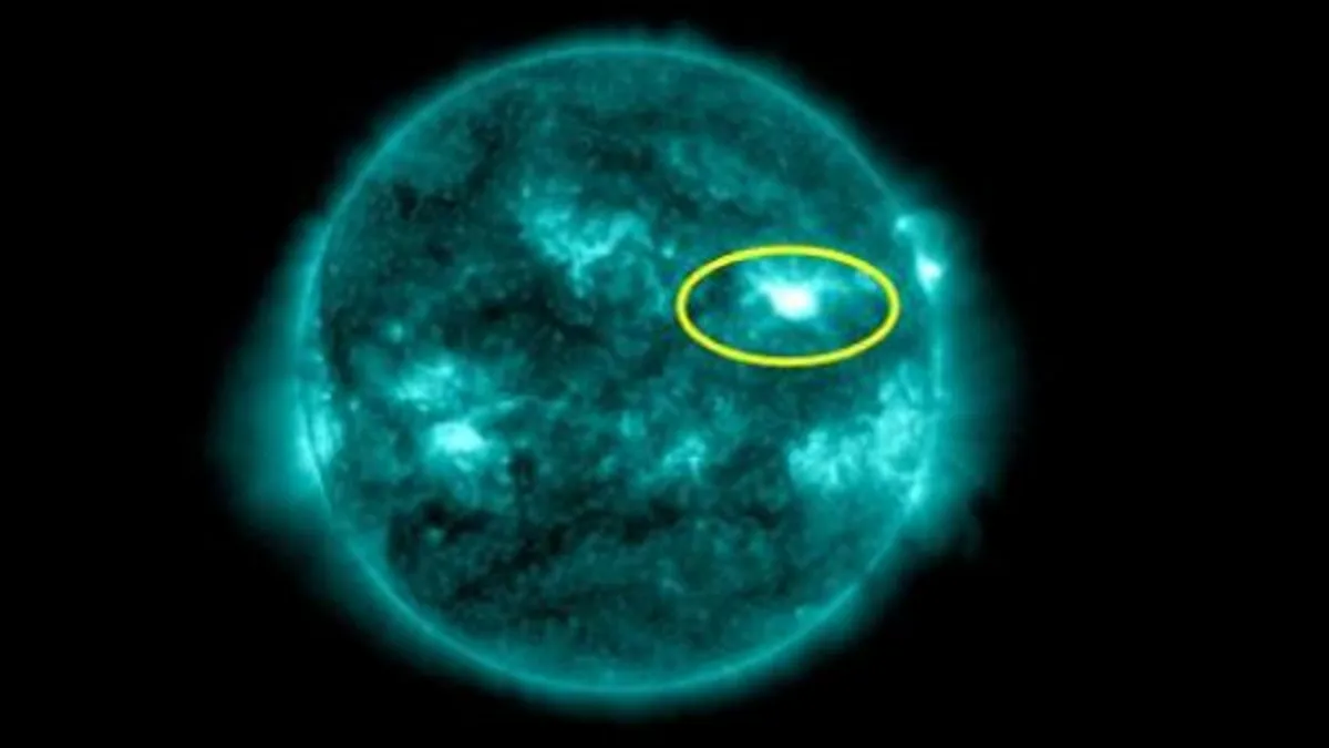 Osservato un forte brillamento solare