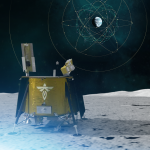 Lugre atterra sulla Luna a bordo del lander Blue Ghost
