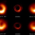 Un flusso inverso di gas circonda il buco nero di M87