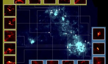 Soffici nubi molecolari cullarono stelle neonate