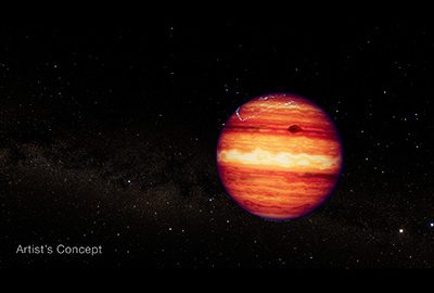 Webb osserva la complessa atmosfera di un particolare esopianeta gassoso senza stella