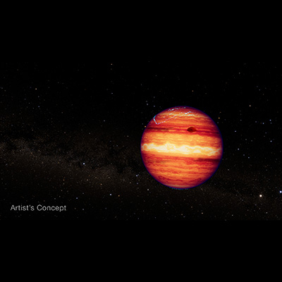 Webb osserva la complessa atmosfera di un particolare esopianeta gassoso senza stella