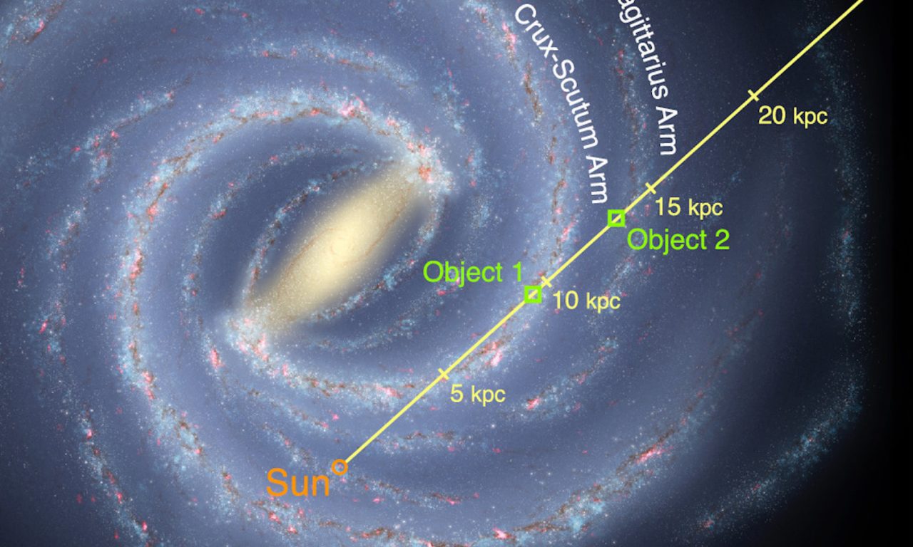 Due misteriose strutture ricche di ghiaccio interstellare