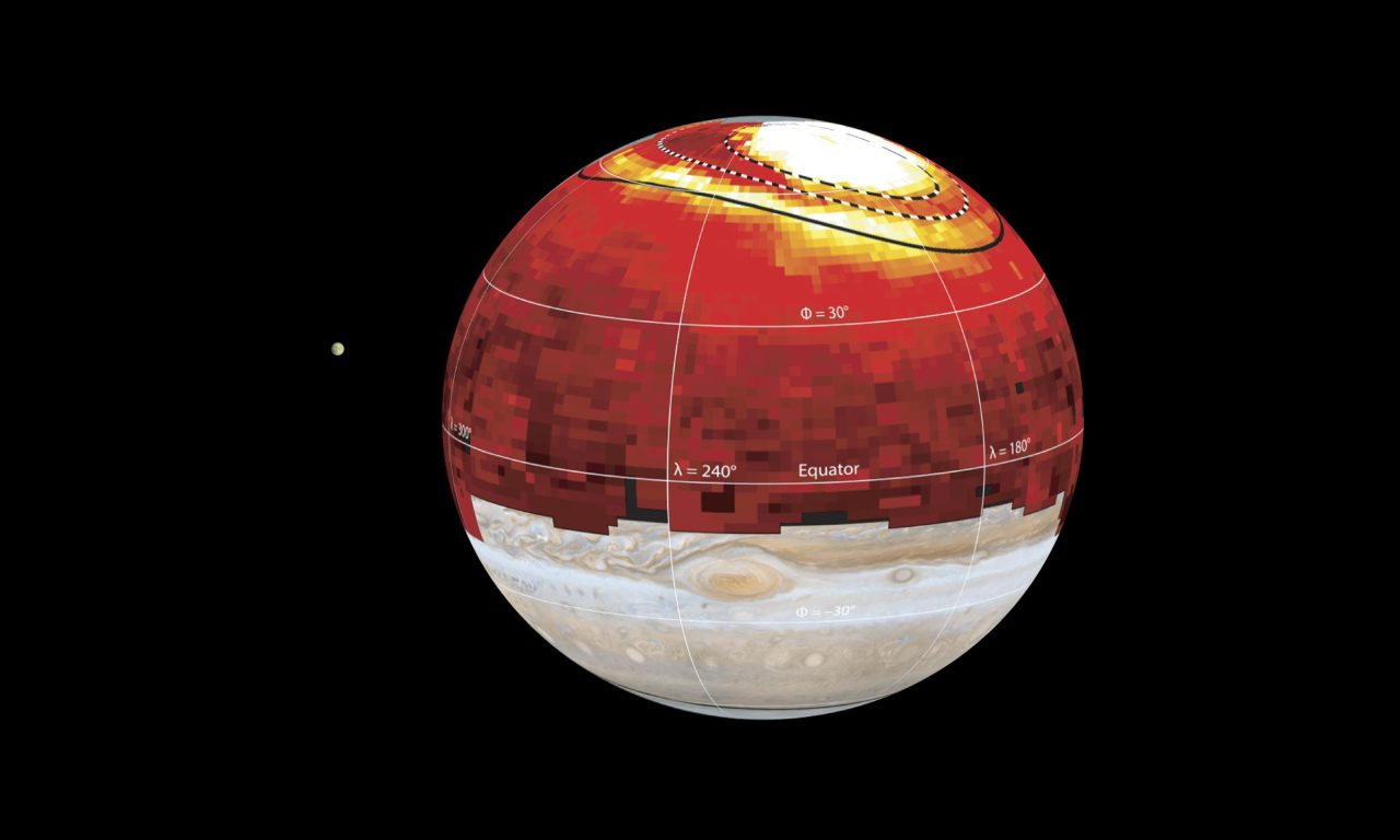 Il vento solare riscalda Giove