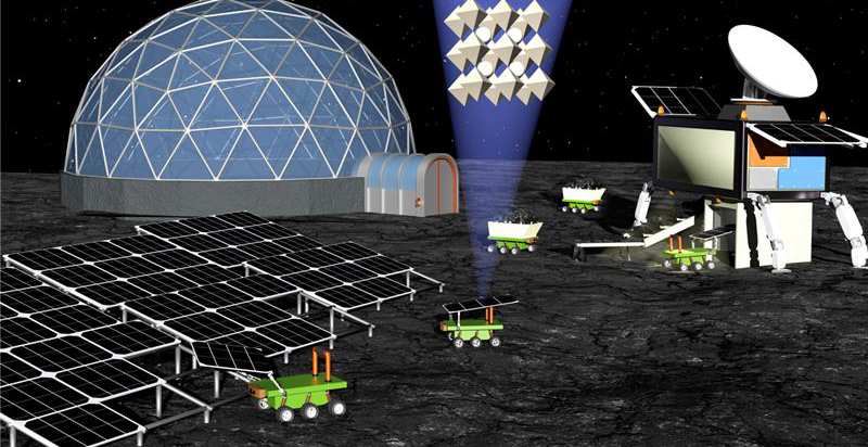 Costruire celle solari direttamente sulla Luna