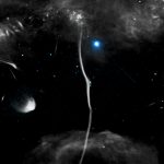 Una pulsar ha spezzato un filamento della Via Lattea