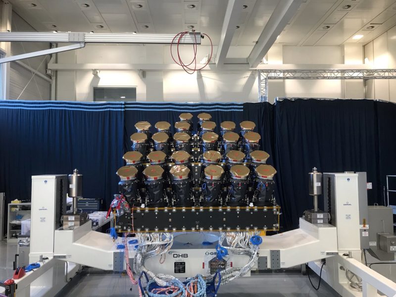 Il modulo di carico (payload module) di Plato, con le 56 fotocamere(Crediti: Esa)