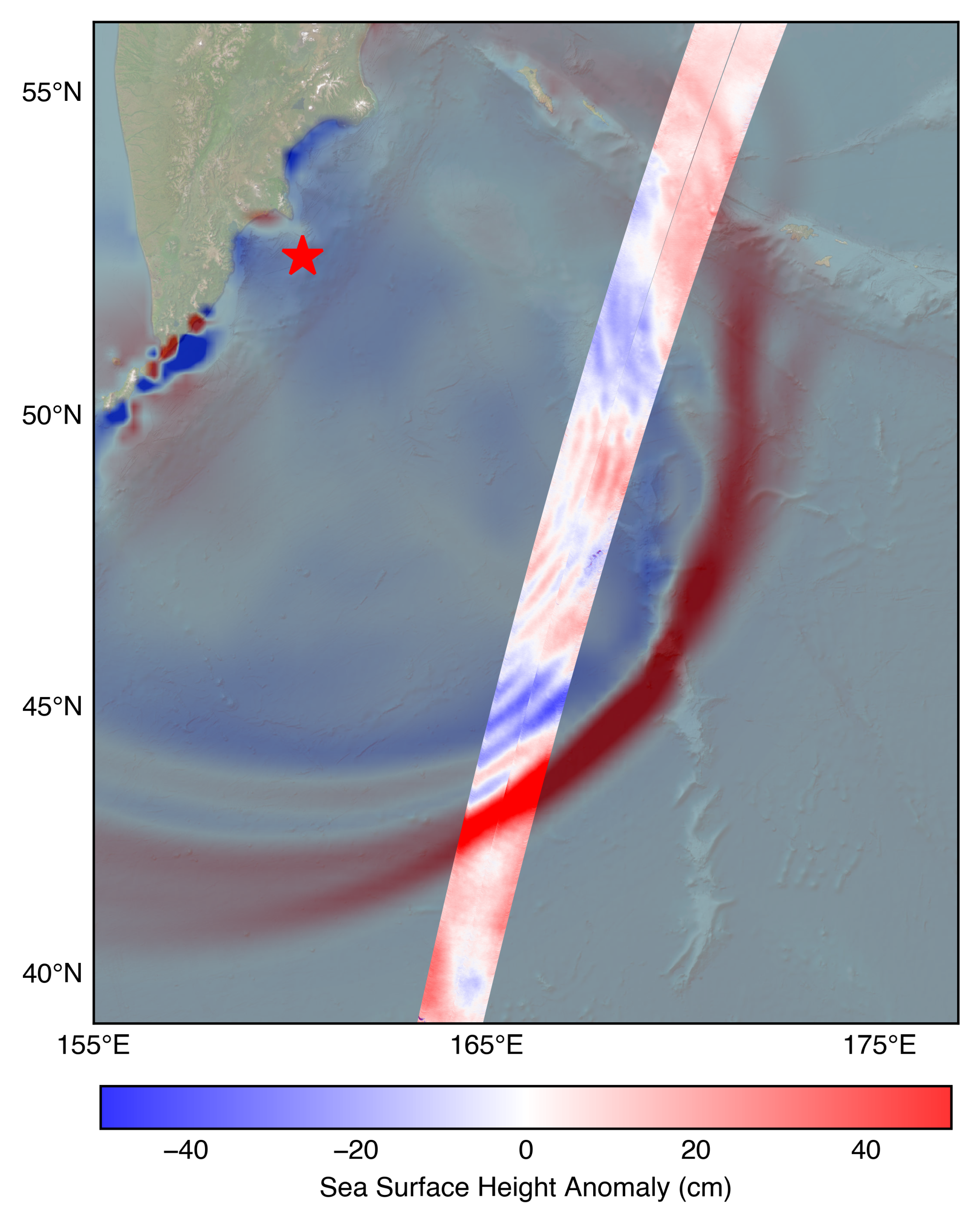 L'onda dello tsunami vista da Swot