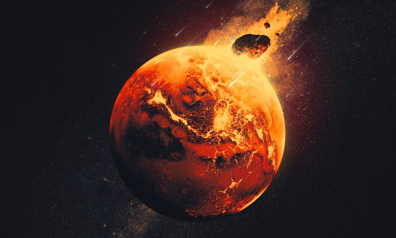 Nel mantello di Marte frammenti dei corpi che lo colpirono in antichità