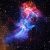 Una nebulosa a forma di mano interagisce con una supernova