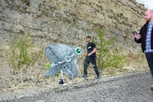 Il Tumbleweed Science Testbed in una cava di Maastricht
