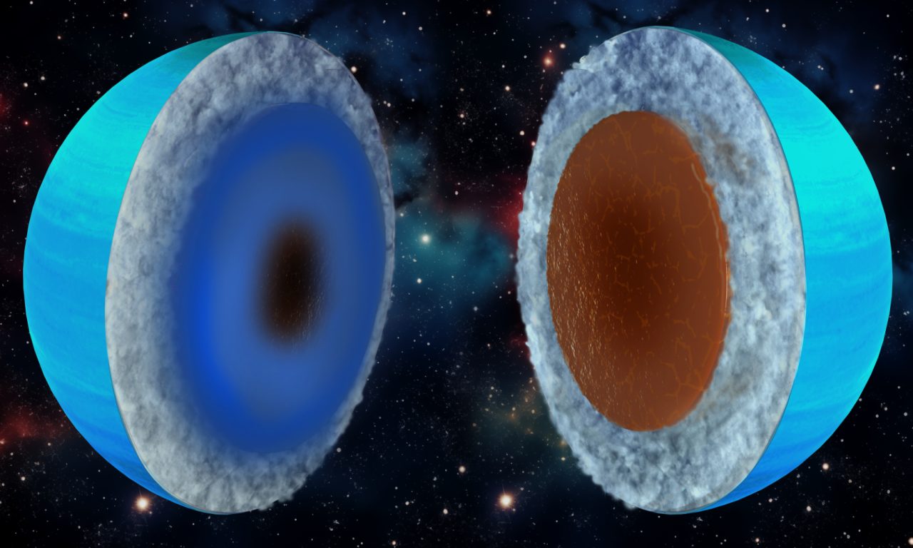 Più roccia e meno ghiaccio per Urano e Nettuno